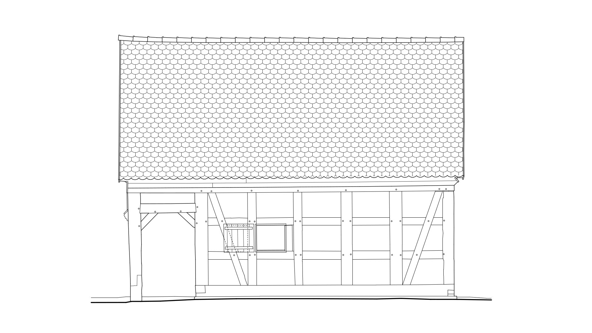 Figure 26. Drawing of the southern elevation.