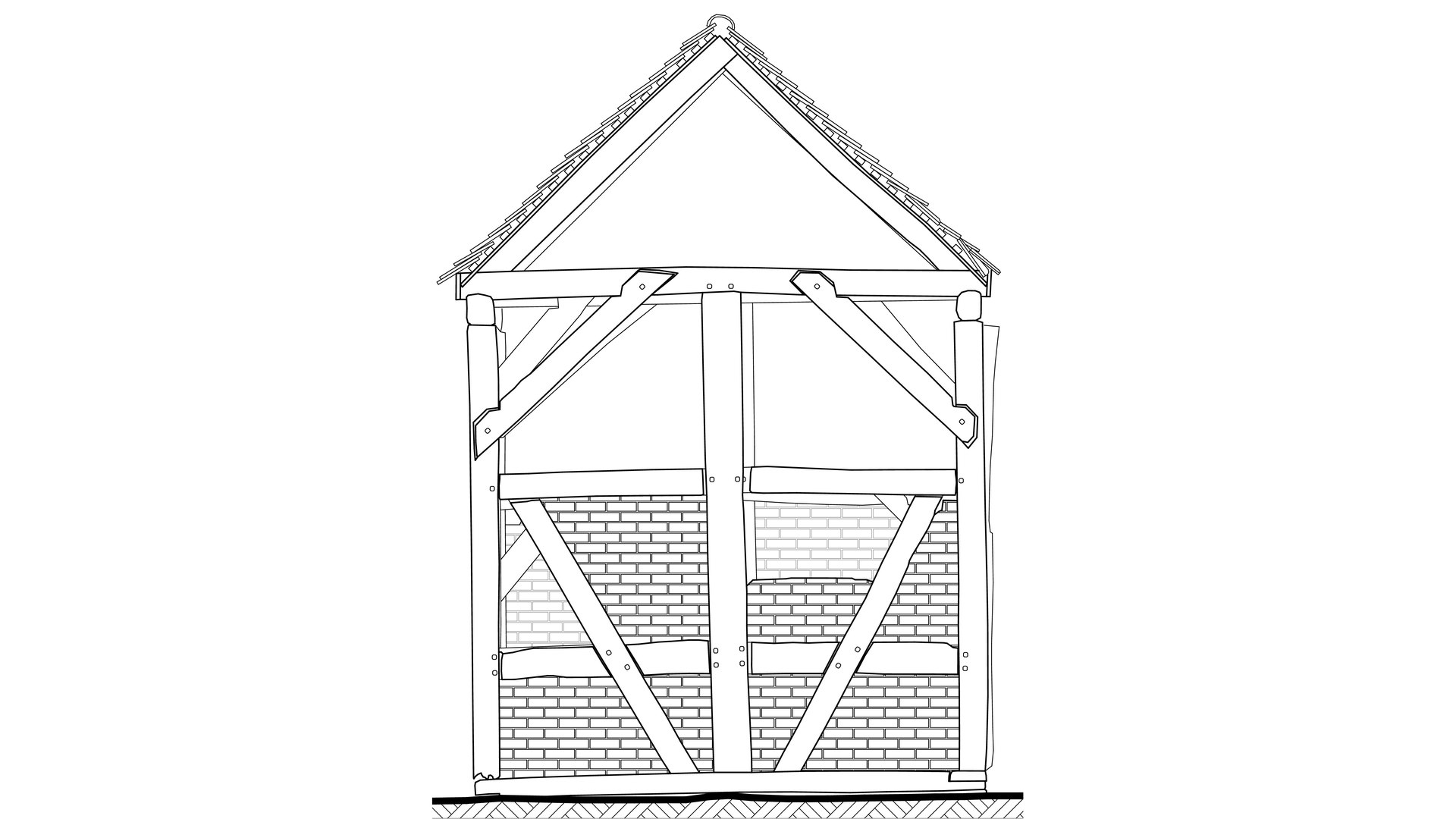 Figure 24. Drawing of the western elevation.
